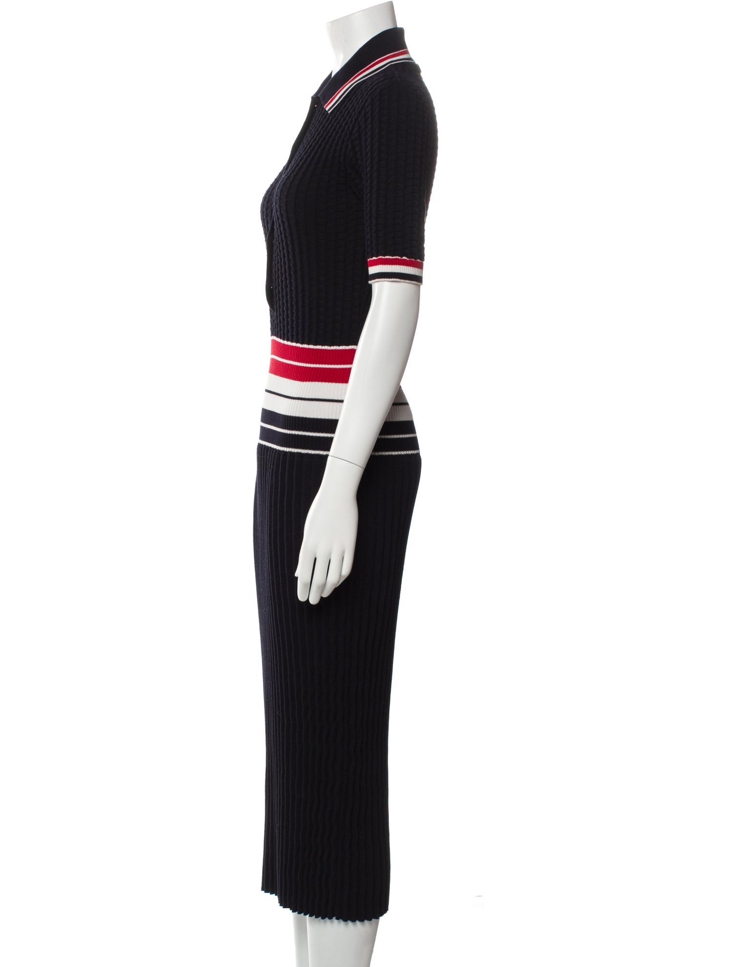 Thom Browne Striped Long Dress