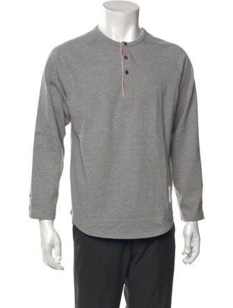 Thom Browne Crew Neck Long Sleeve Henley