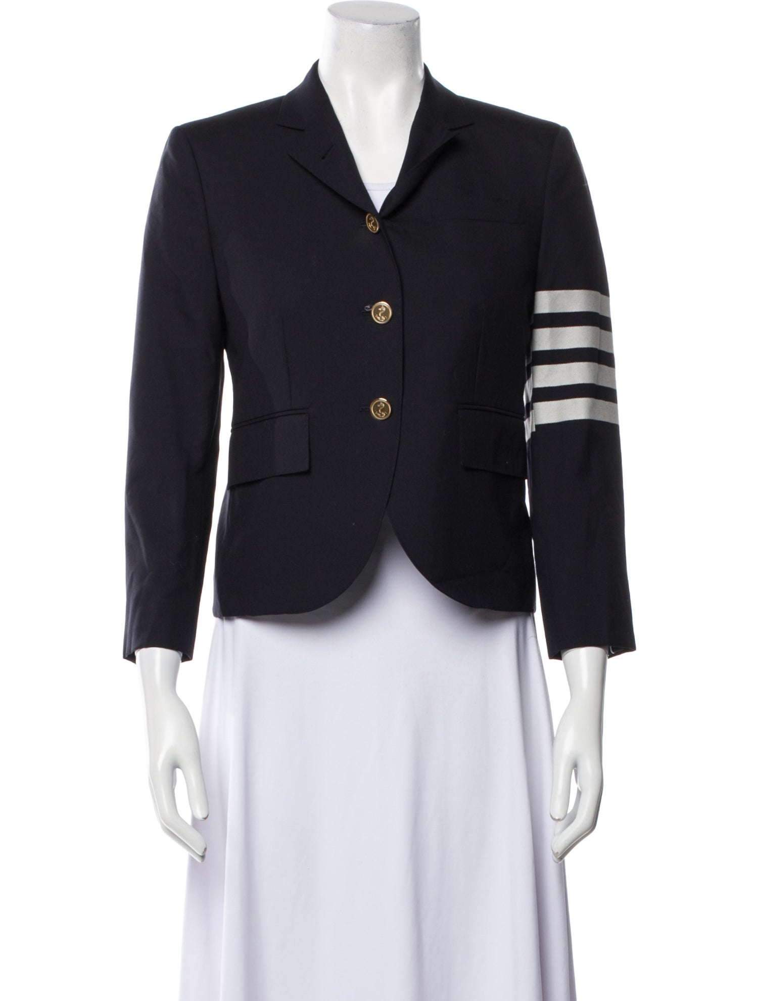 Thom Browne 4 Bar Wool Blazer
