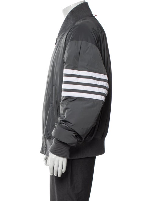 Thom Browne 4 Bar Stripe Striped Bomber Jacket