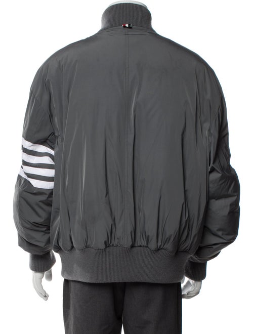 Thom Browne 4 Bar Stripe Striped Bomber Jacket