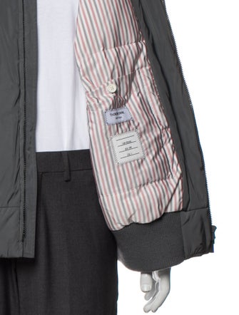 Thom Browne 4 Bar Stripe Striped Bomber Jacket
