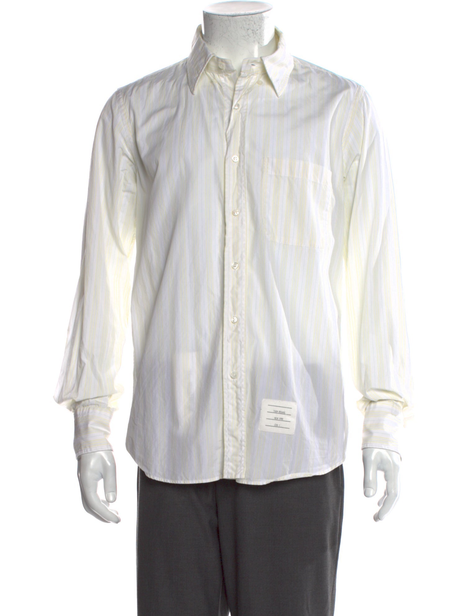 Thom Browne Striped Long Sleeve Shirt