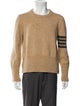 Thom Browne 4 Bar Stripe Wool Pullover