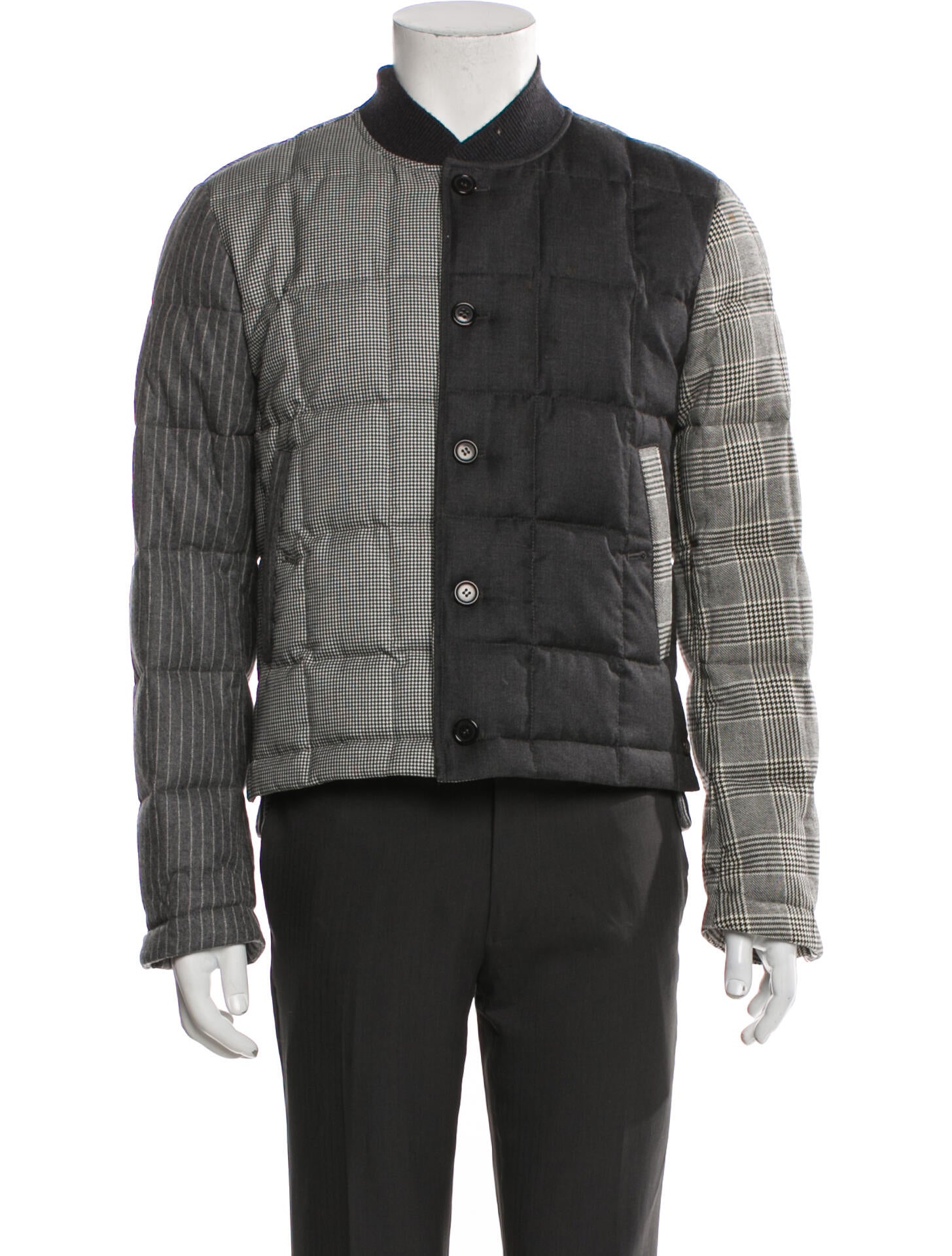 Thom Browne Wool Plaid Print Jacket