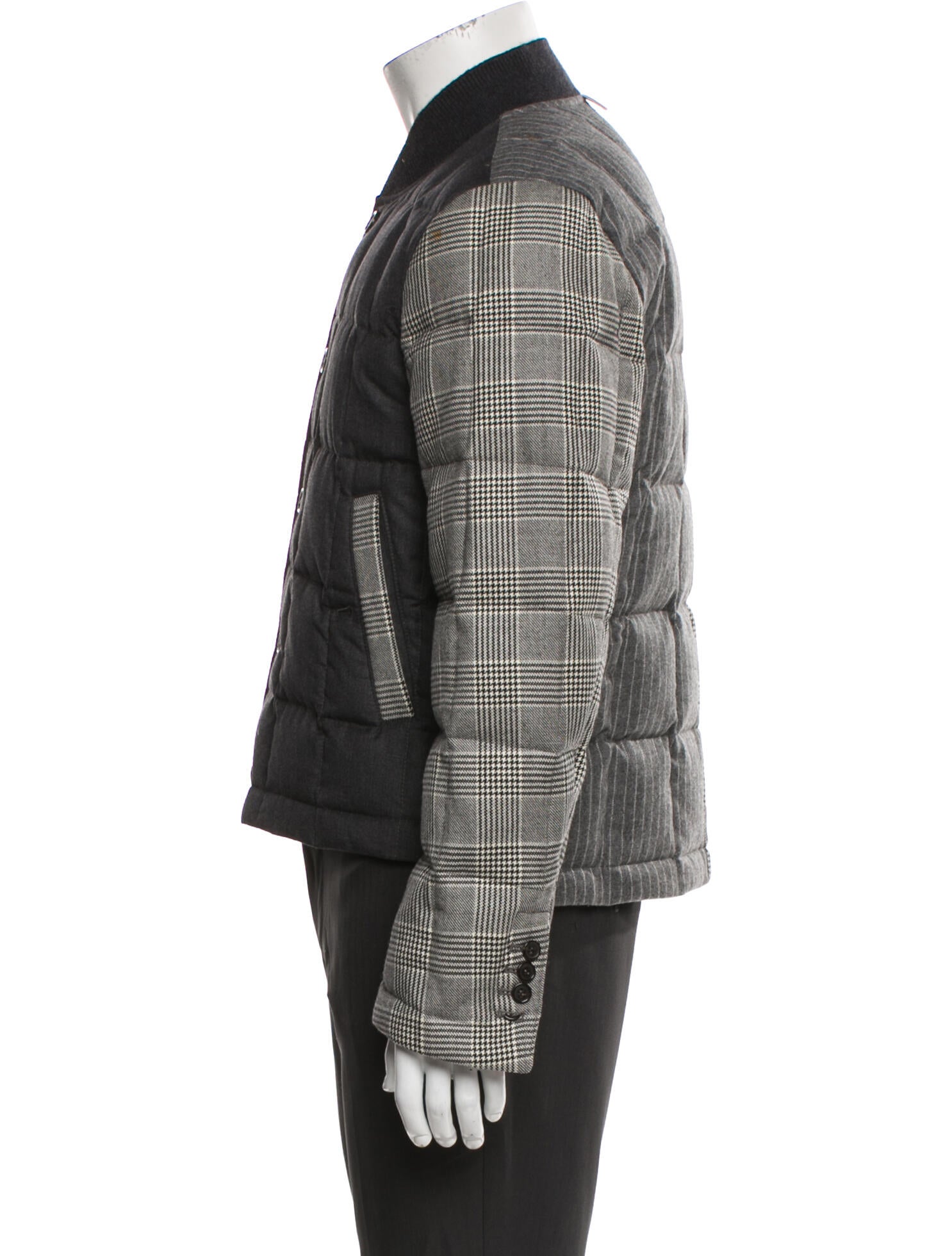 Thom Browne Wool Plaid Print Jacket