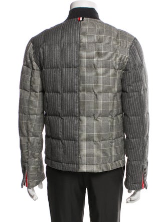 Thom Browne Wool Plaid Print Jacket