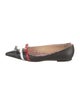Thom Browne Leather Striped Ballet Flats