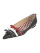 Thom Browne Leather Striped Ballet Flats