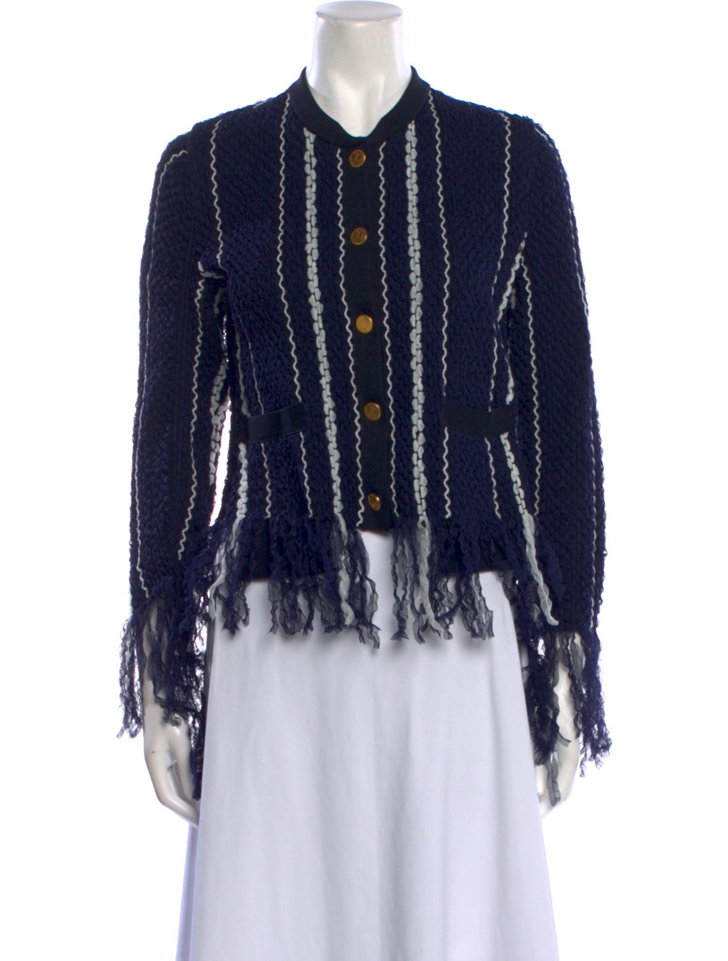 Thom Browne Striped Crew Neck Sweater