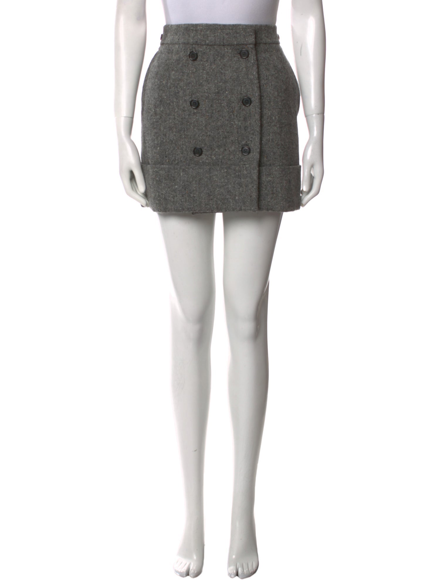 Thom Browne Merino Wool Mini Skirt