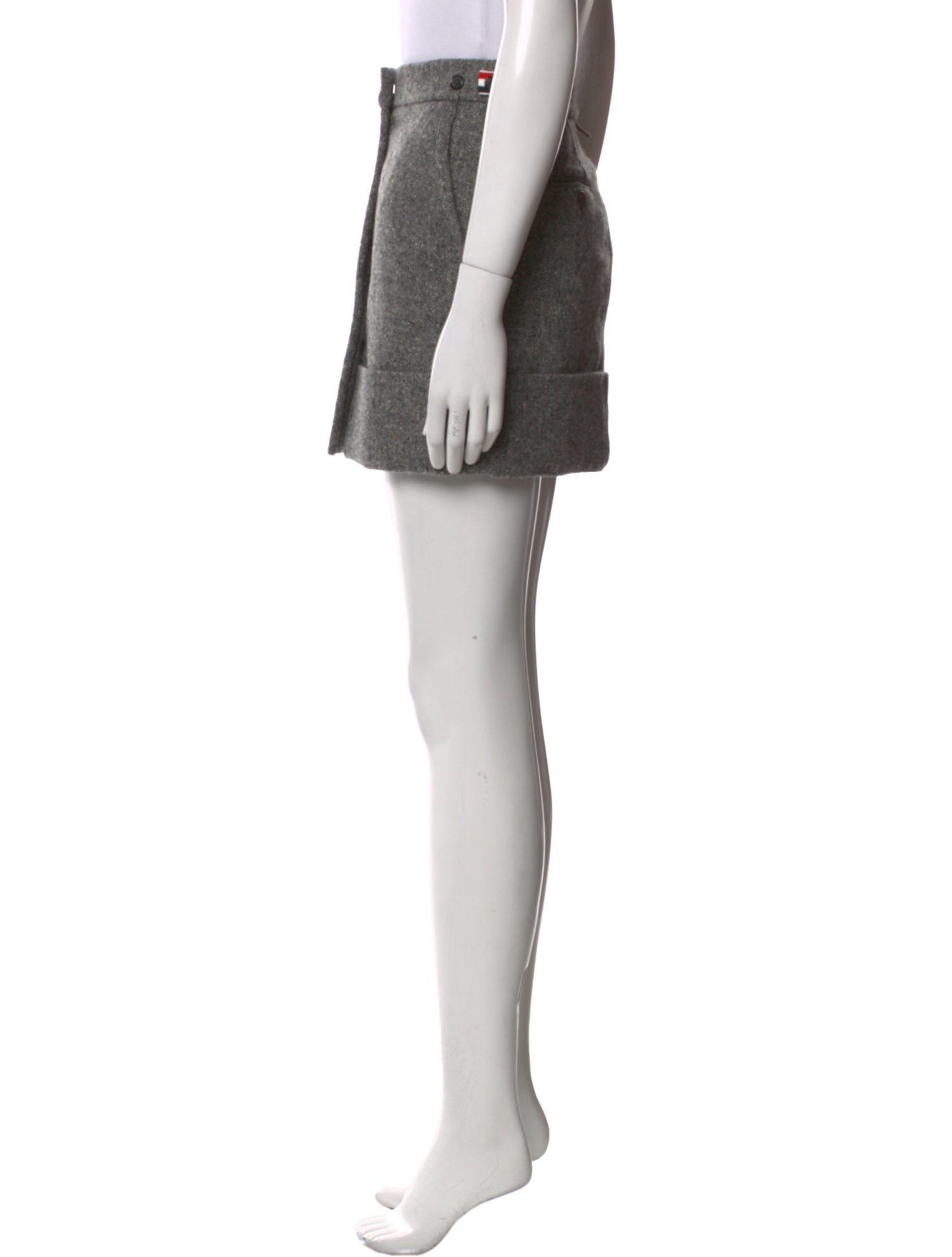 Thom Browne Merino Wool Mini Skirt