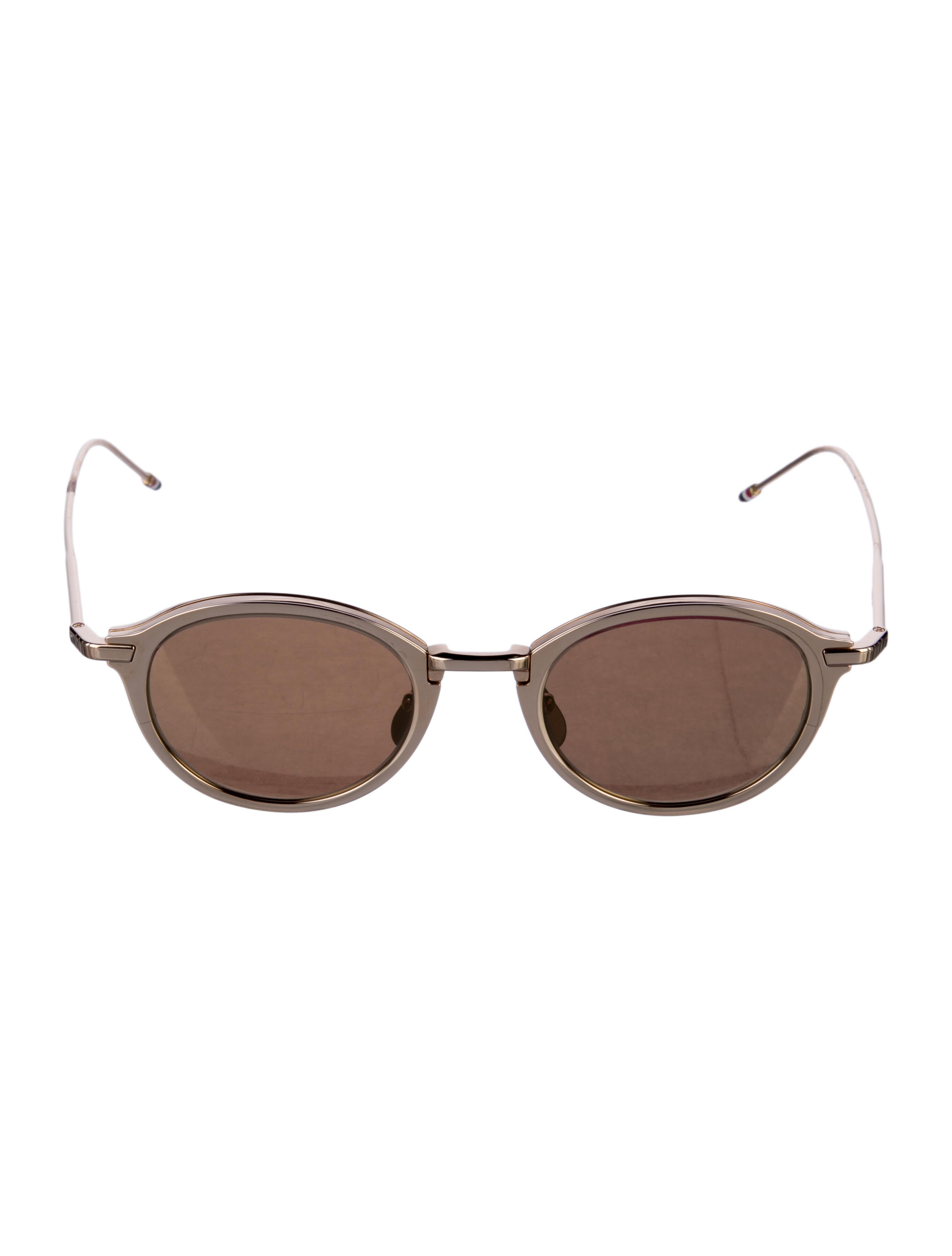 Thom Browne Round Mirrored Sunglasses