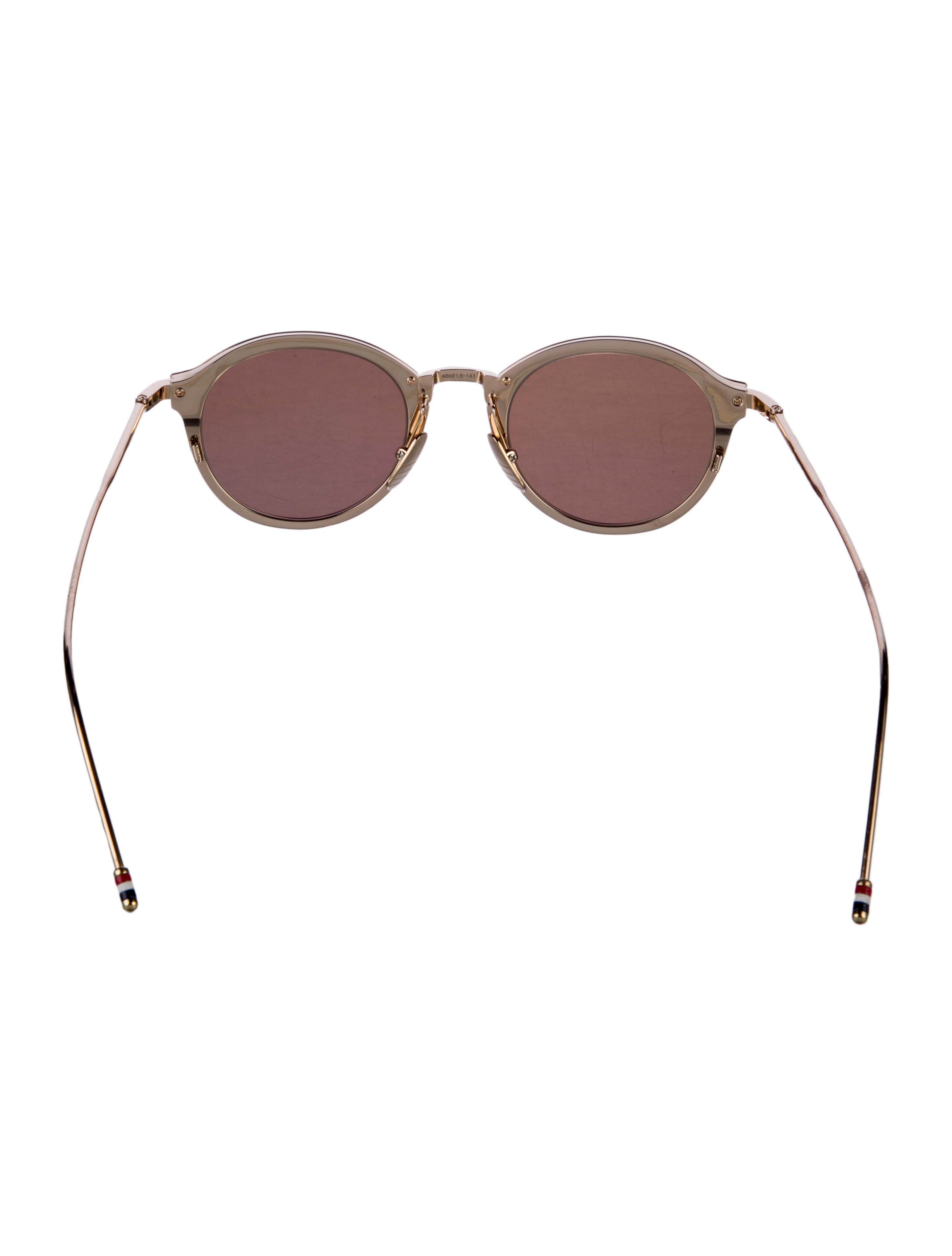 Thom Browne Round Mirrored Sunglasses