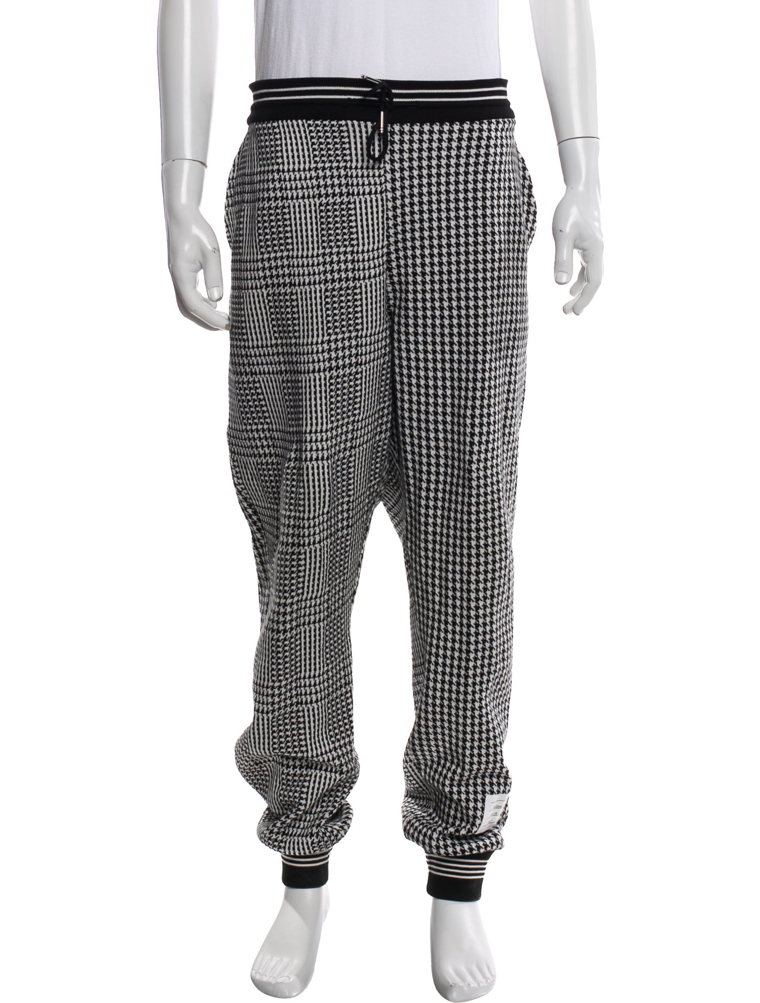 Thom Browne Houndstooth Print Lounge Bottoms