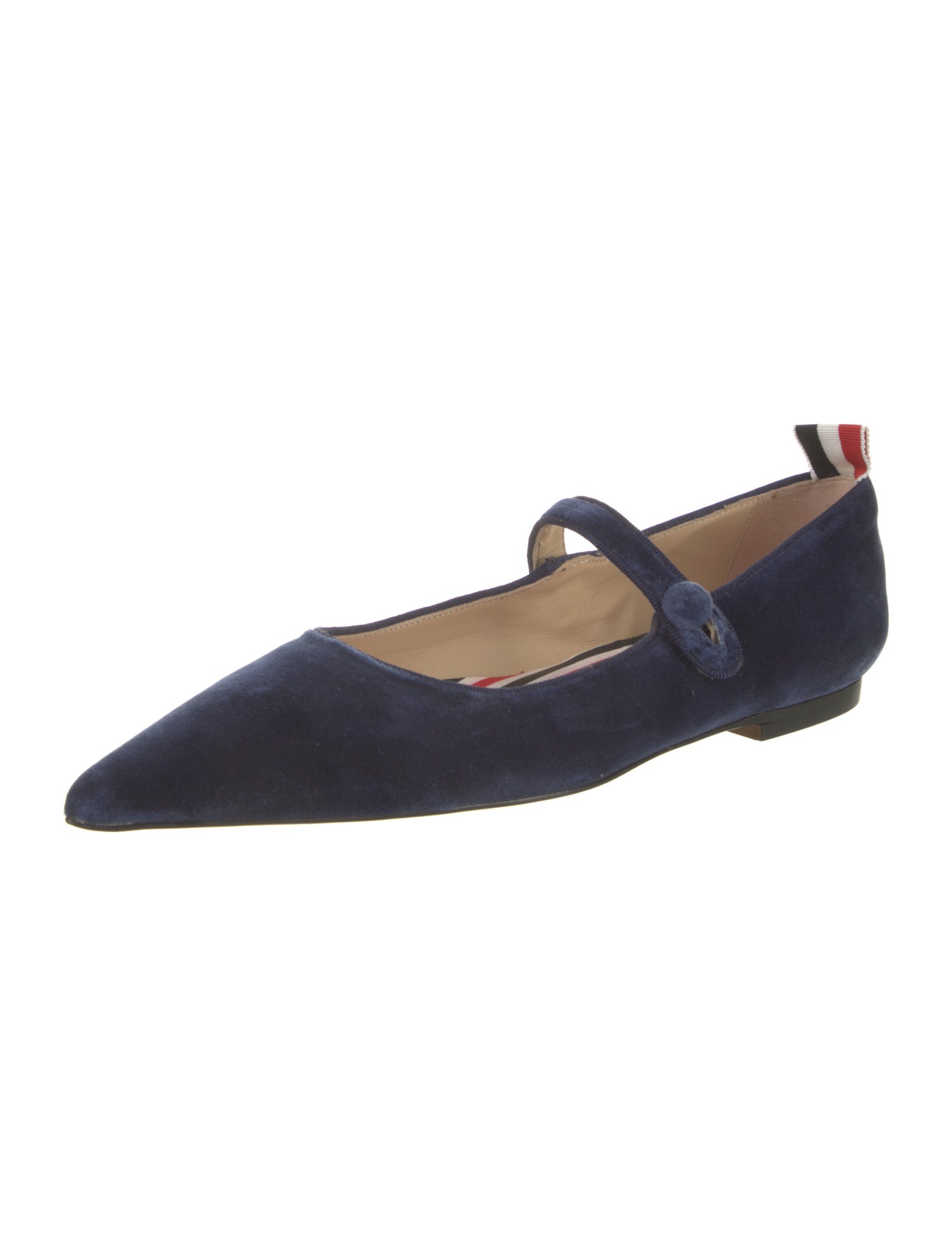 Thom Browne Velvet Mary Jane Flats
