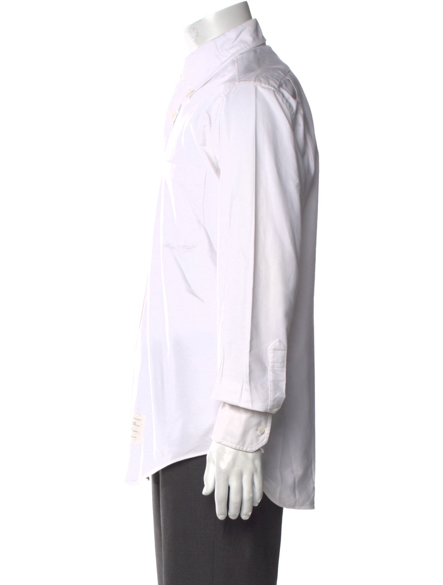 Thom Browne Striped Long Sleeve Dress Shirt
