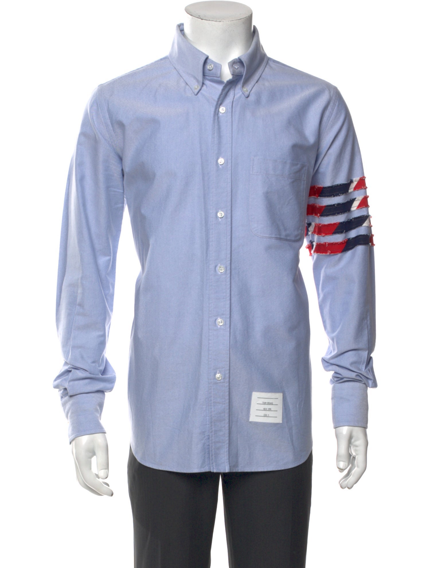 Thom Browne 4-Bar Striped Shirt