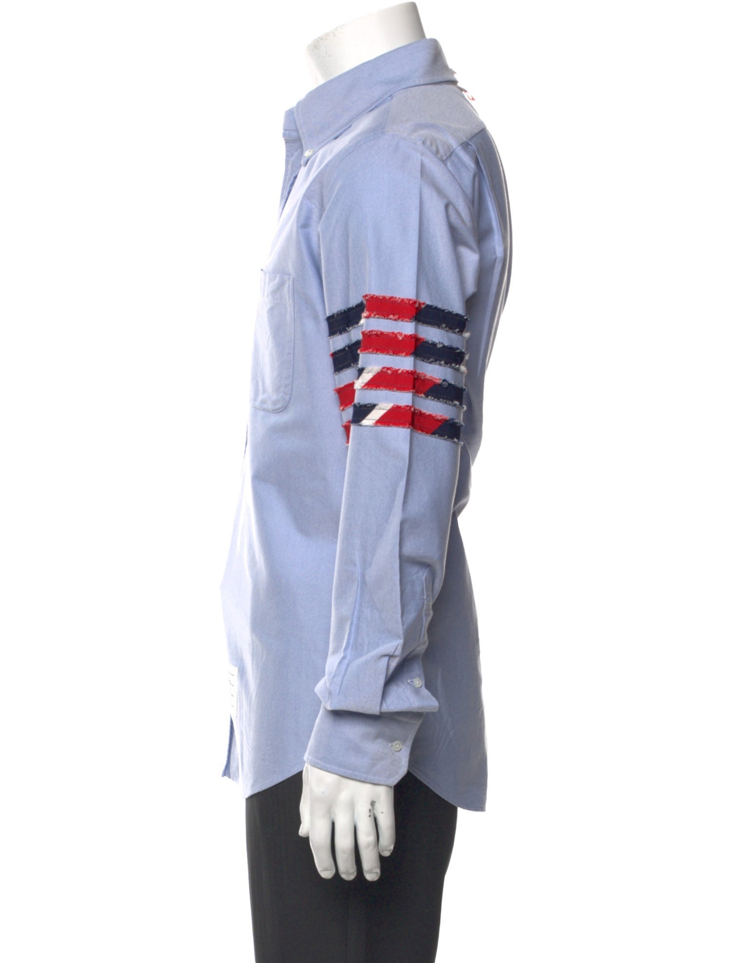 Thom Browne 4-Bar Striped Shirt