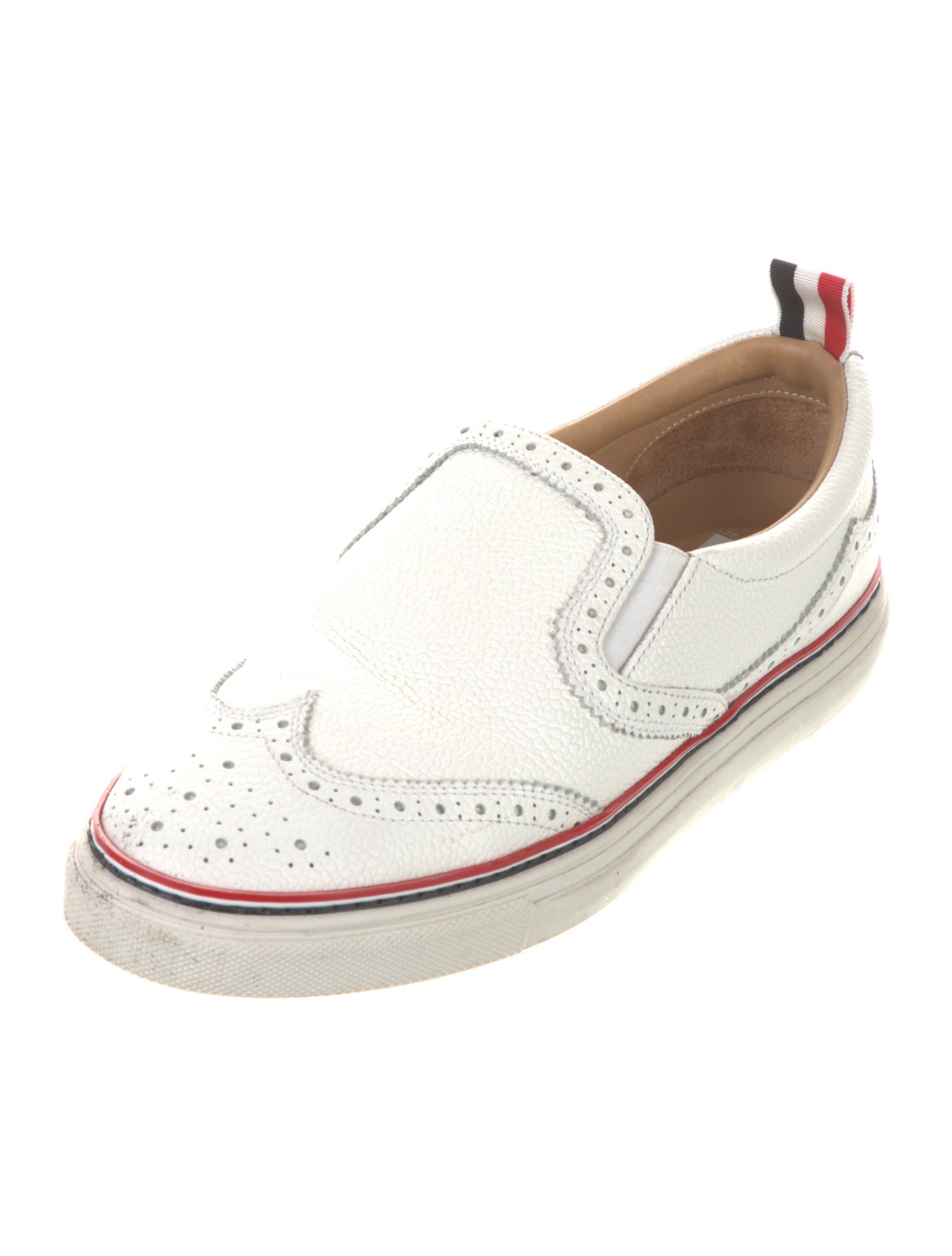 Thom Browne Leather Printed Sneakers