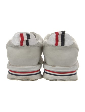 Thom Browne Mesh Lace Trim Embellishment Sneakers