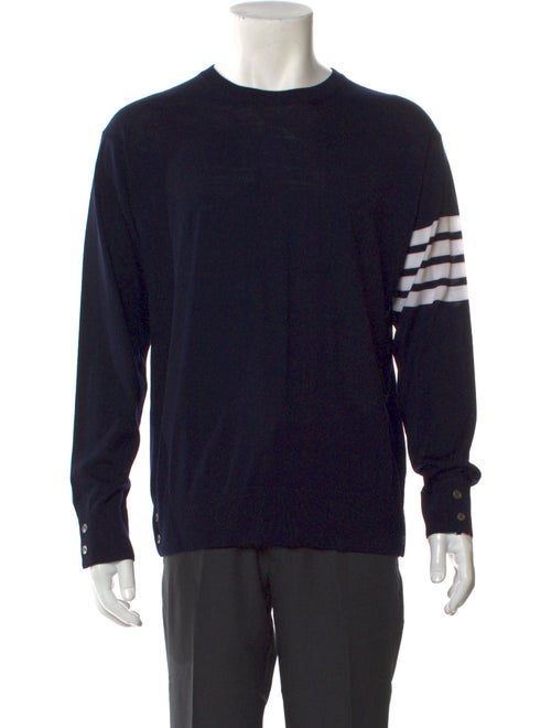 Thom Browne 4 Bar Stripe Wool Pullover