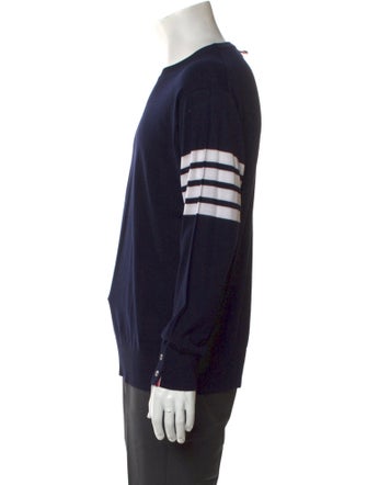 Thom Browne 4 Bar Stripe Wool Pullover