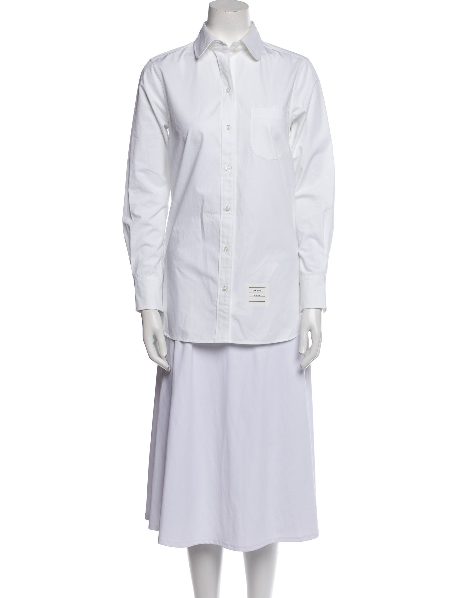 Thom Browne 2023 Split Back Button-Up Top