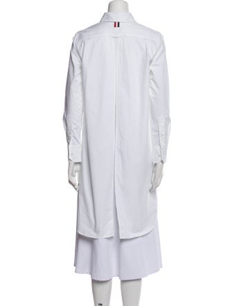 Thom Browne 2023 Split Back Button-Up Top