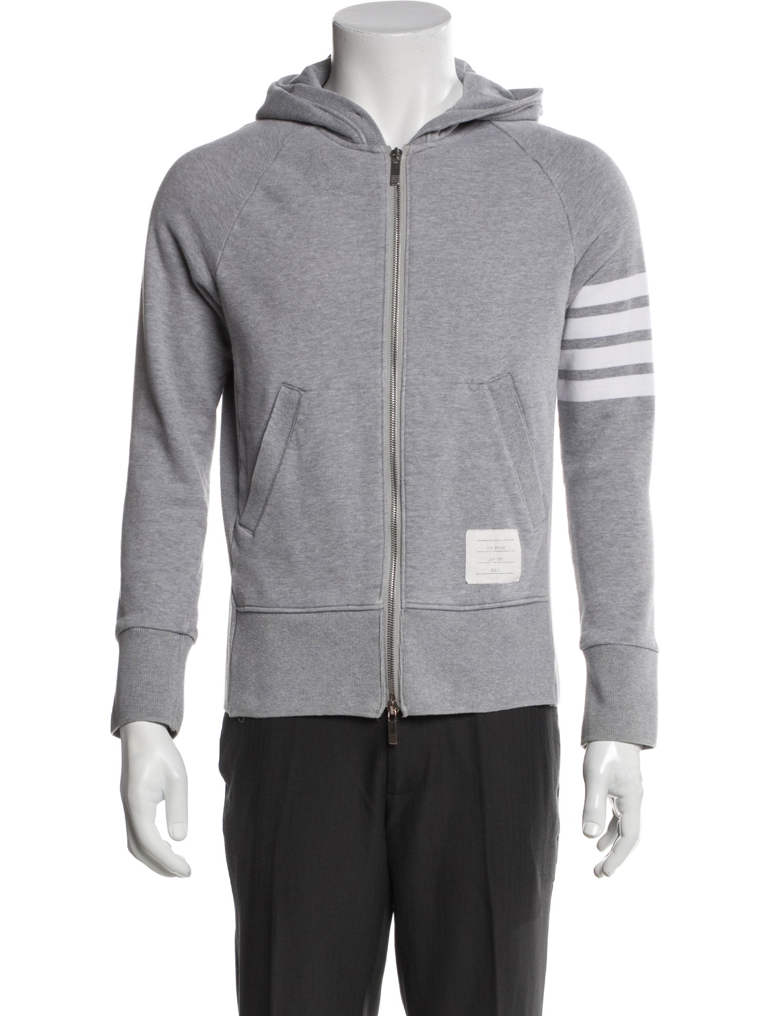 Thom Browne 4-Bar Striped Hoodie