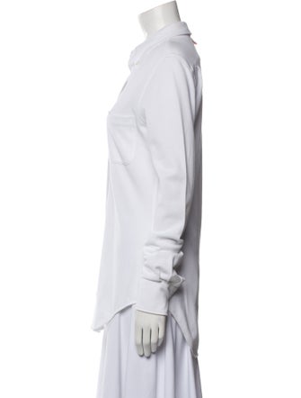 Thom Browne Long Sleeve Button-Up Top