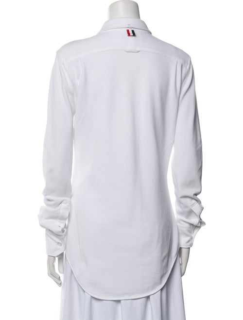 Thom Browne Long Sleeve Button-Up Top
