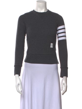 Thom Browne 4-Bar Striped Sweater