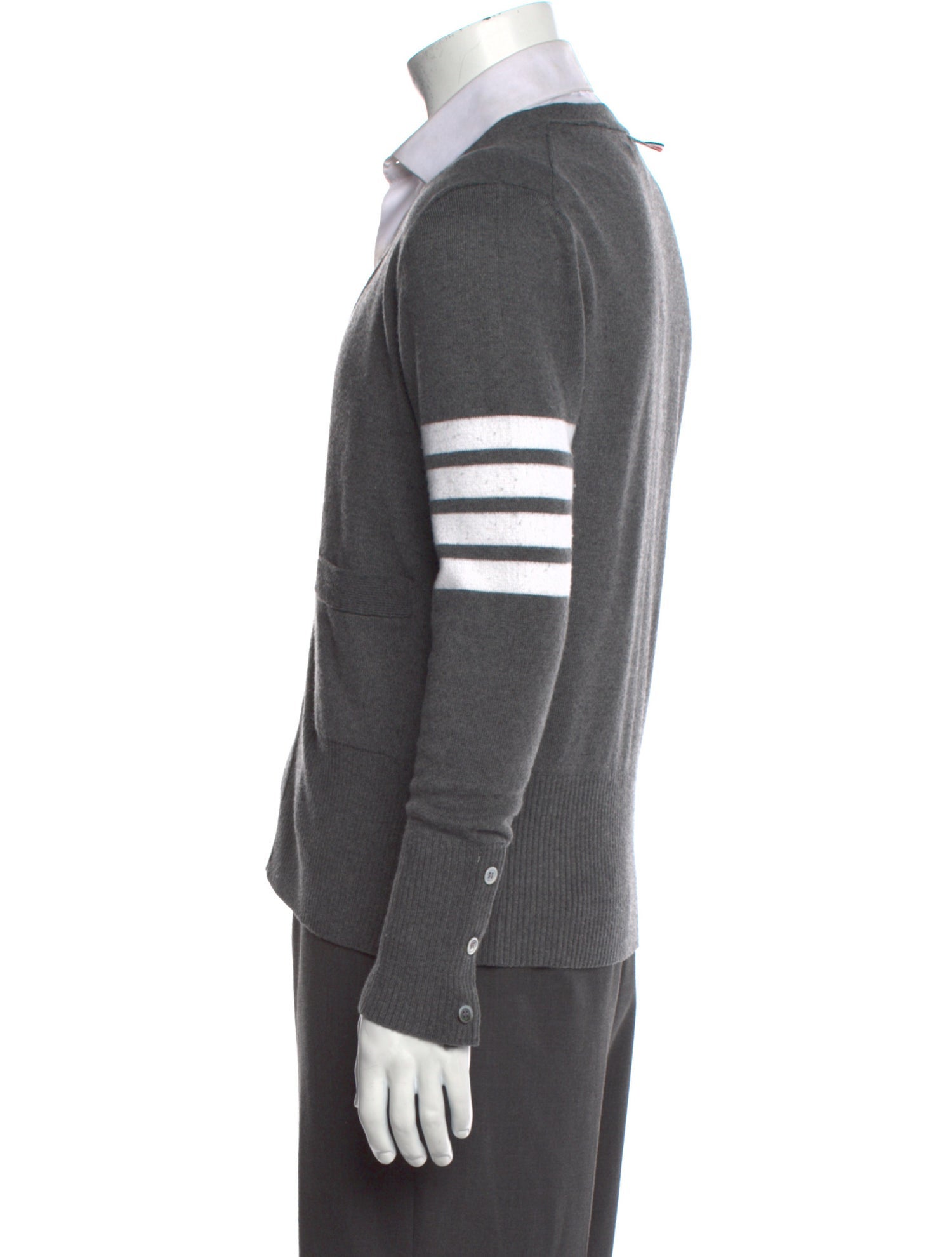 Thom Browne Cashmere Striped Cardigan