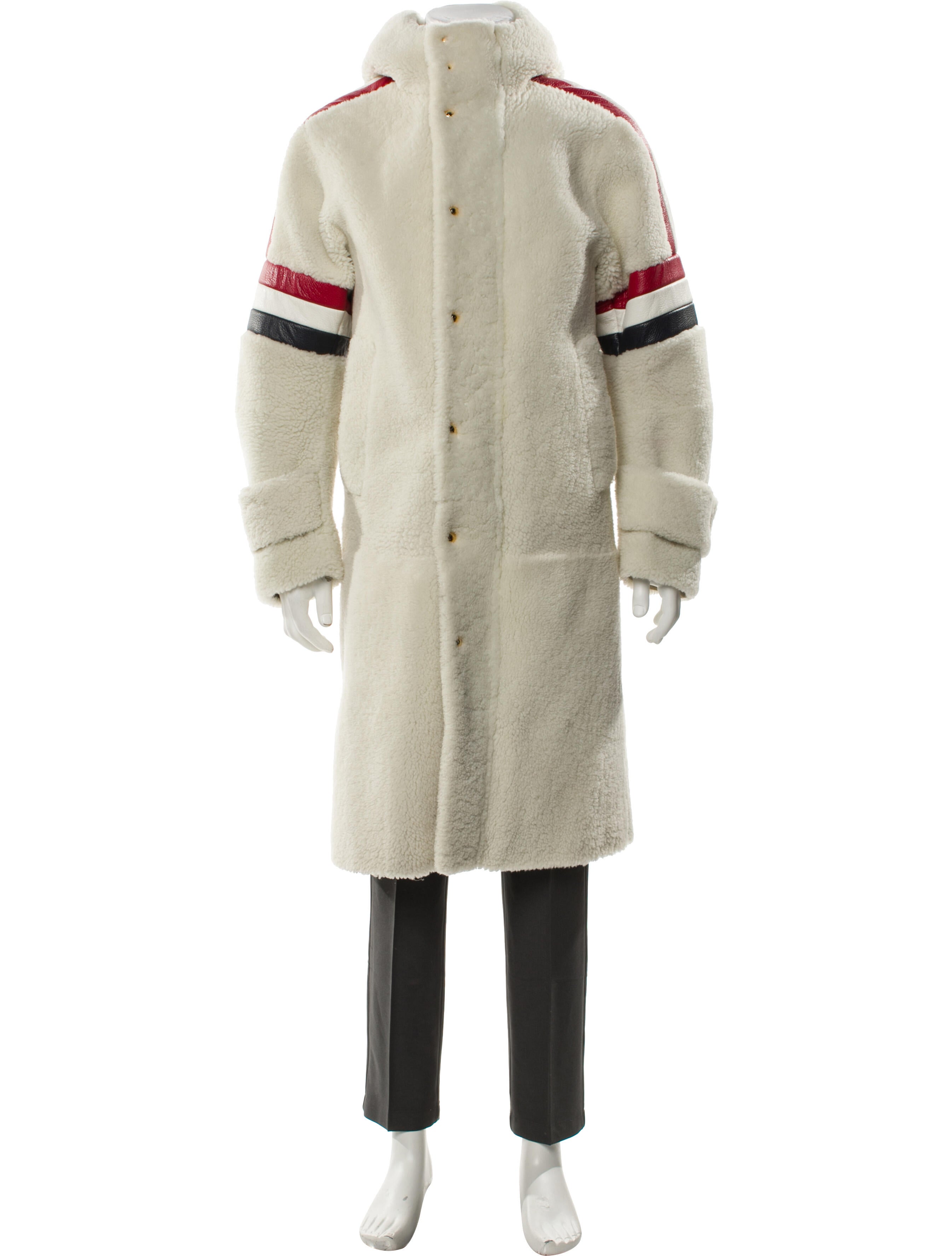 Thom Browne 4-Bar Shearling Parka