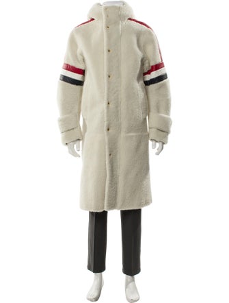 Thom Browne 4-Bar Shearling Parka