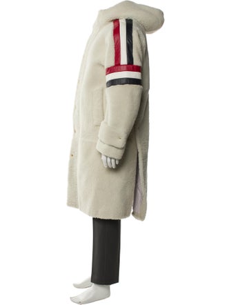 Thom Browne 4-Bar Shearling Parka