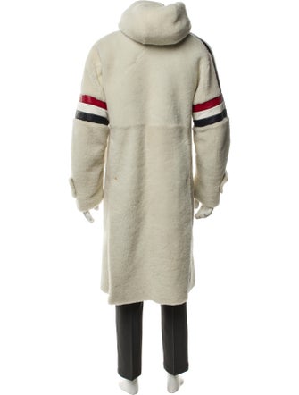 Thom Browne 4-Bar Shearling Parka