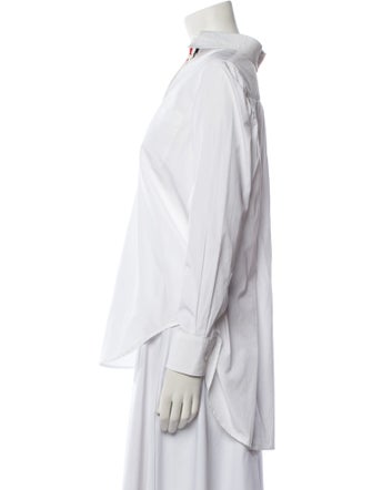 Thom Browne Long Sleeve Button-Up Top
