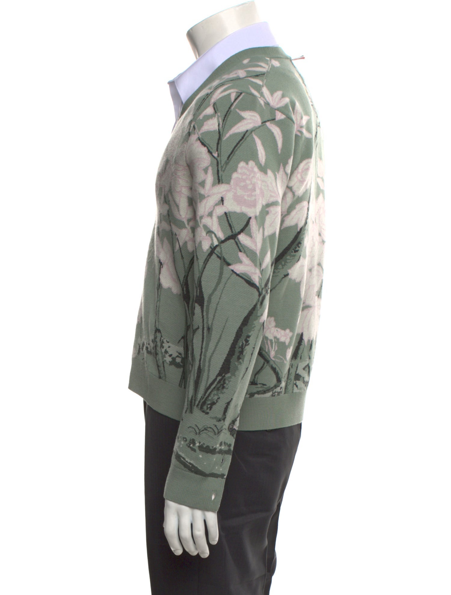 Thom Browne Virgin Wool Printed Cardigan