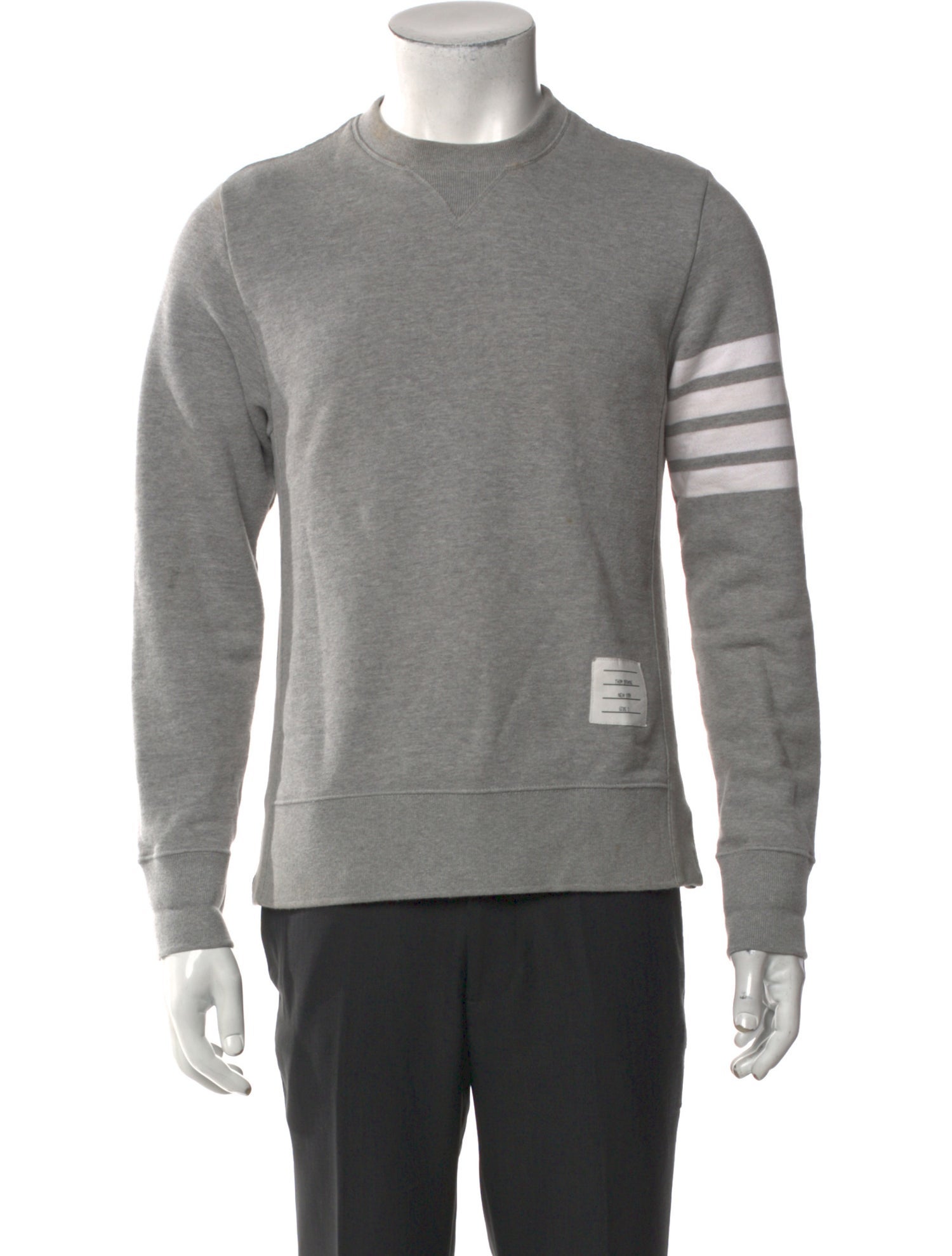 Thom Browne 4-Bar Striped Sweatshirt