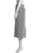 Thom Browne Plaid Print Midi Length Skirt