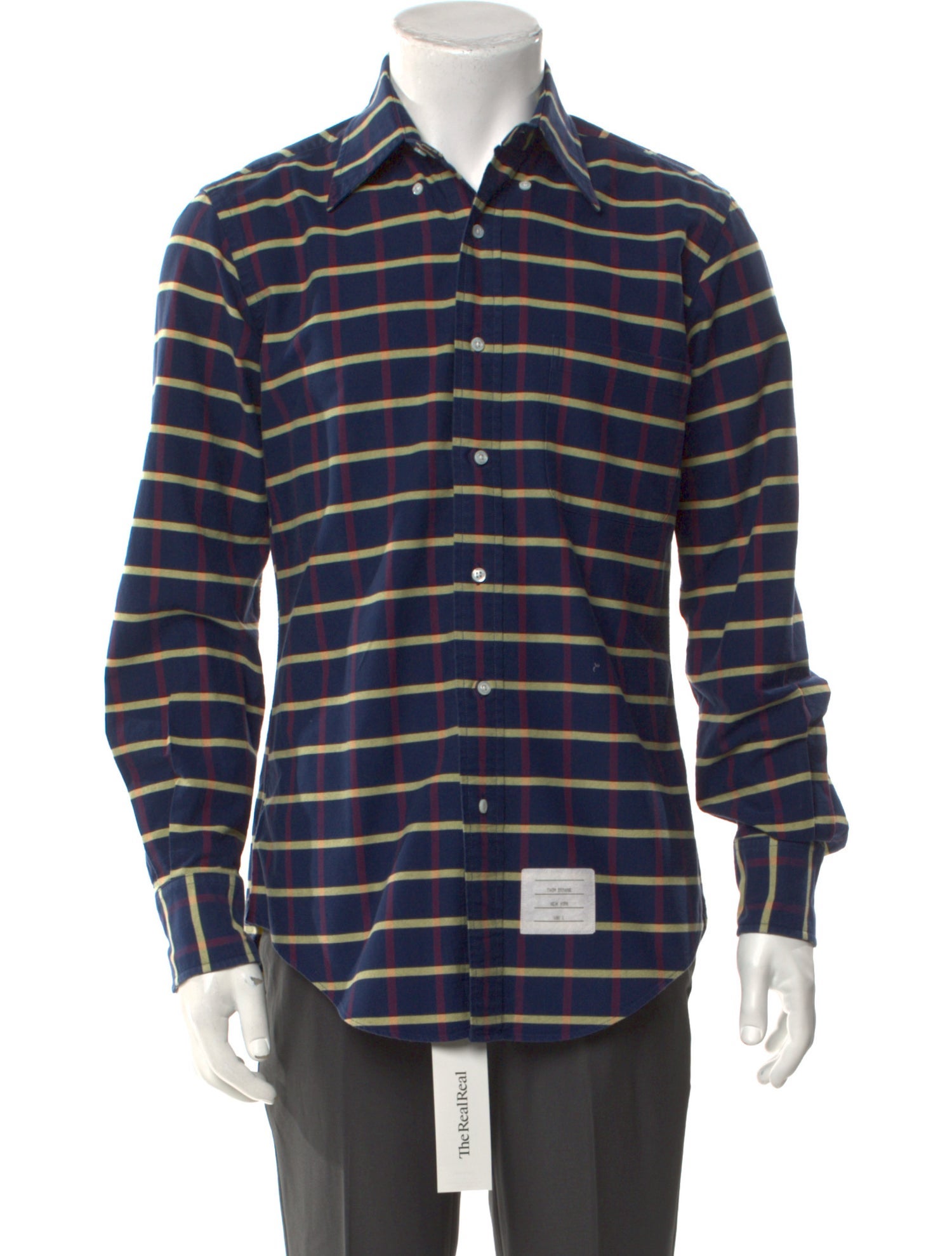 Thom Browne Striped Long Sleeve Shirt