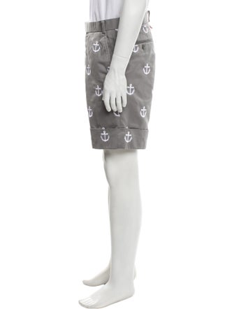 Thom Browne Anchor Motif Jogger Shorts