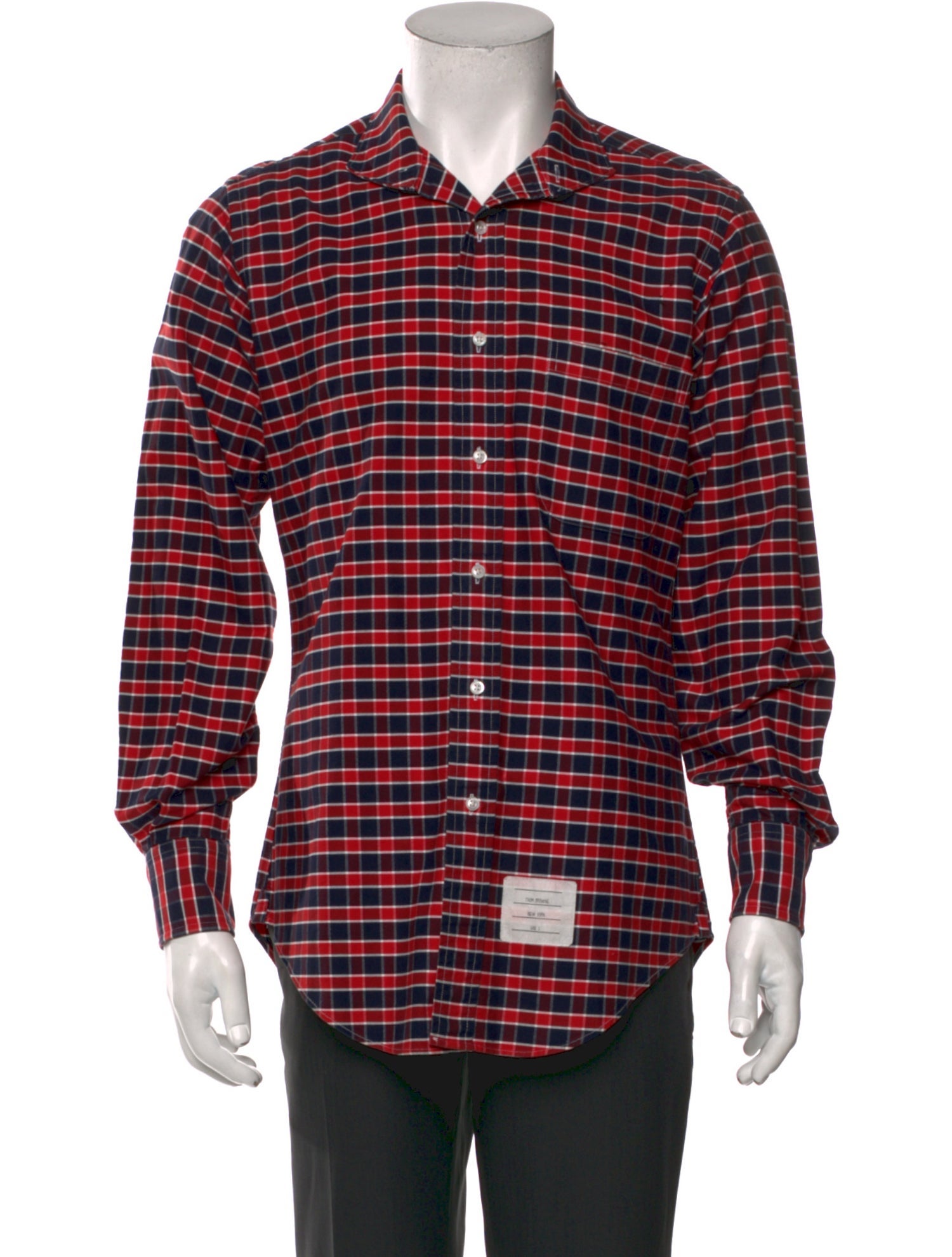 Thom Browne Plaid Plaid Print Shirt