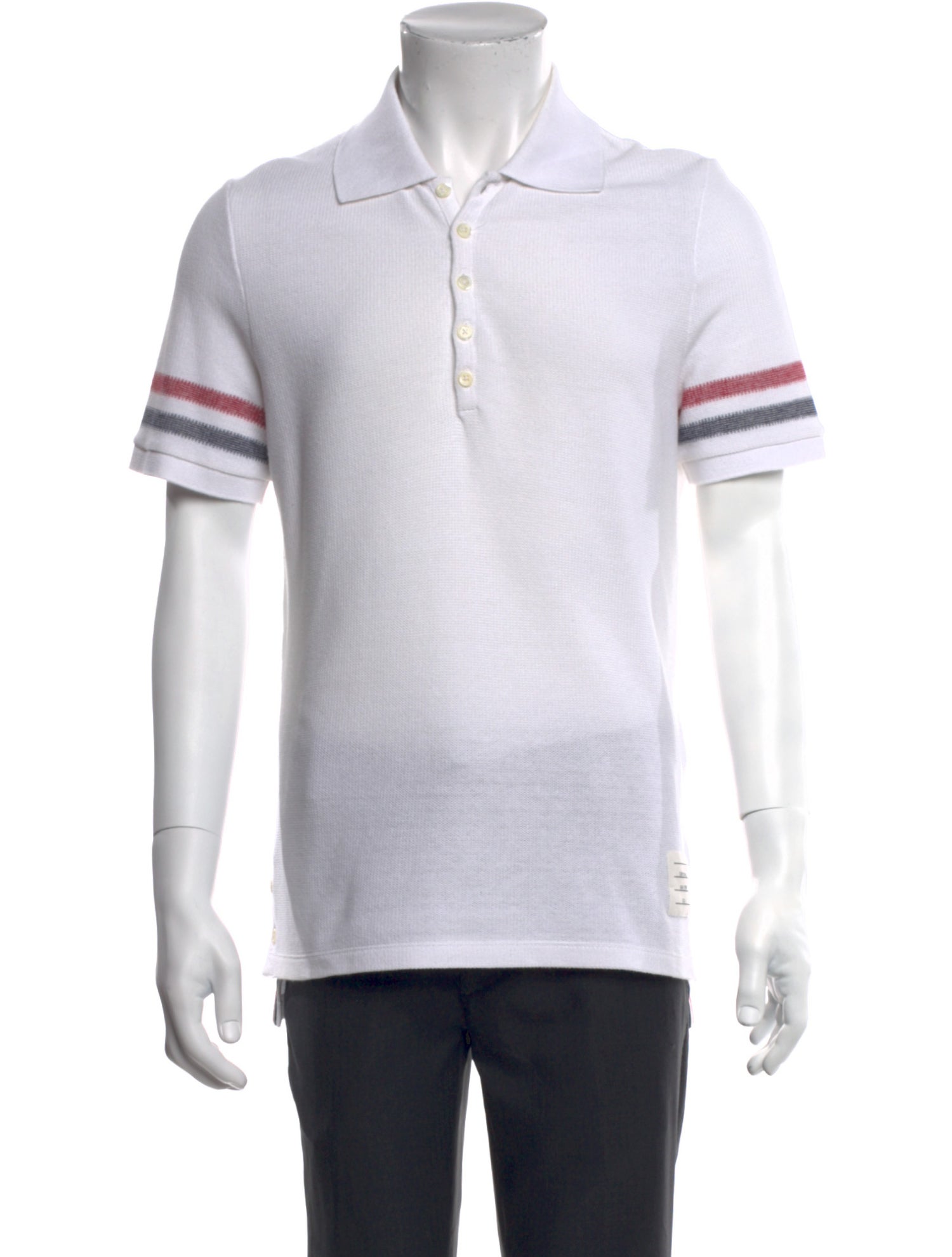 Thom Browne Collar Short Sleeve Polo Shirt