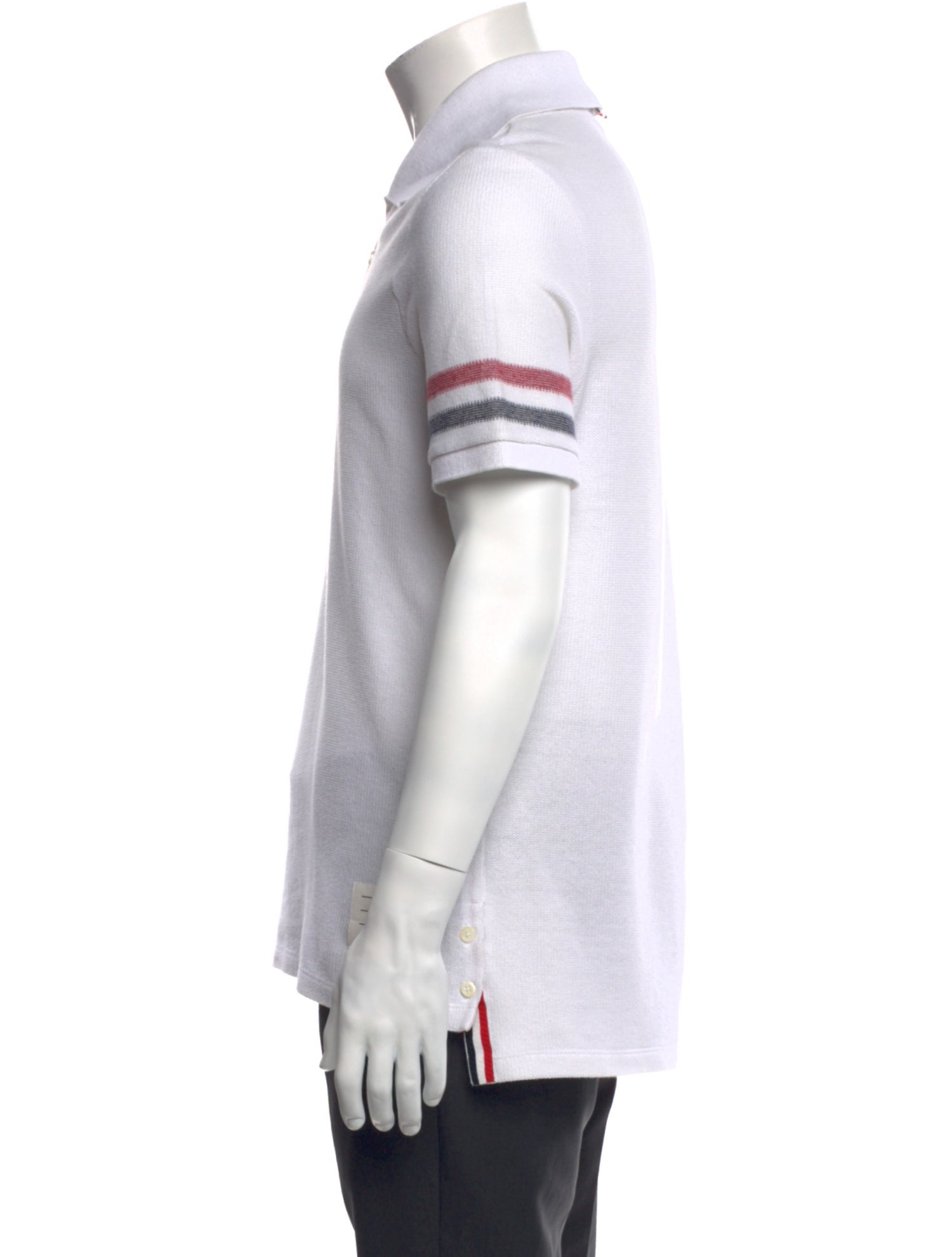 Thom Browne Collar Short Sleeve Polo Shirt