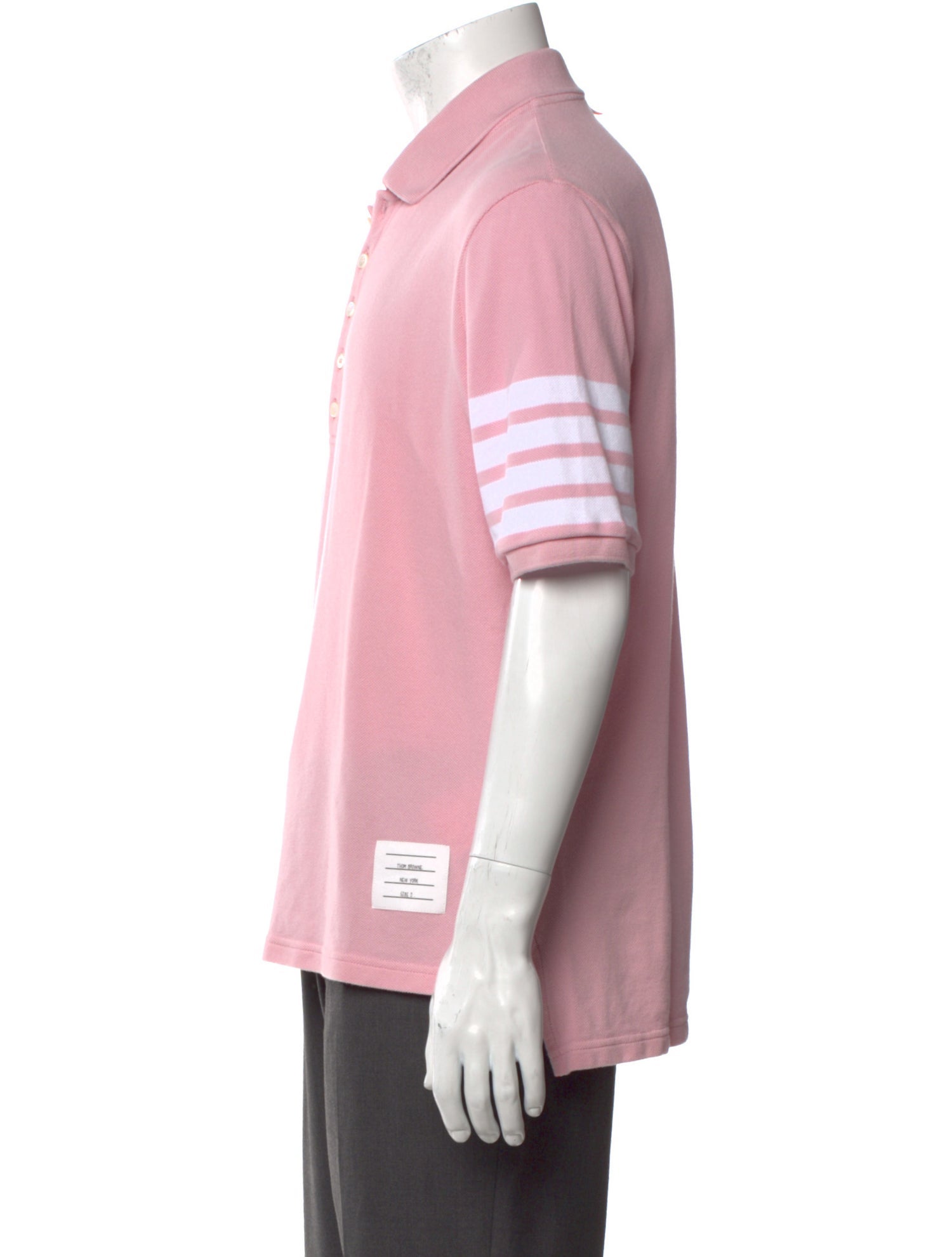 Thom Browne 4 Bar Stripe Collar Polo Shirt