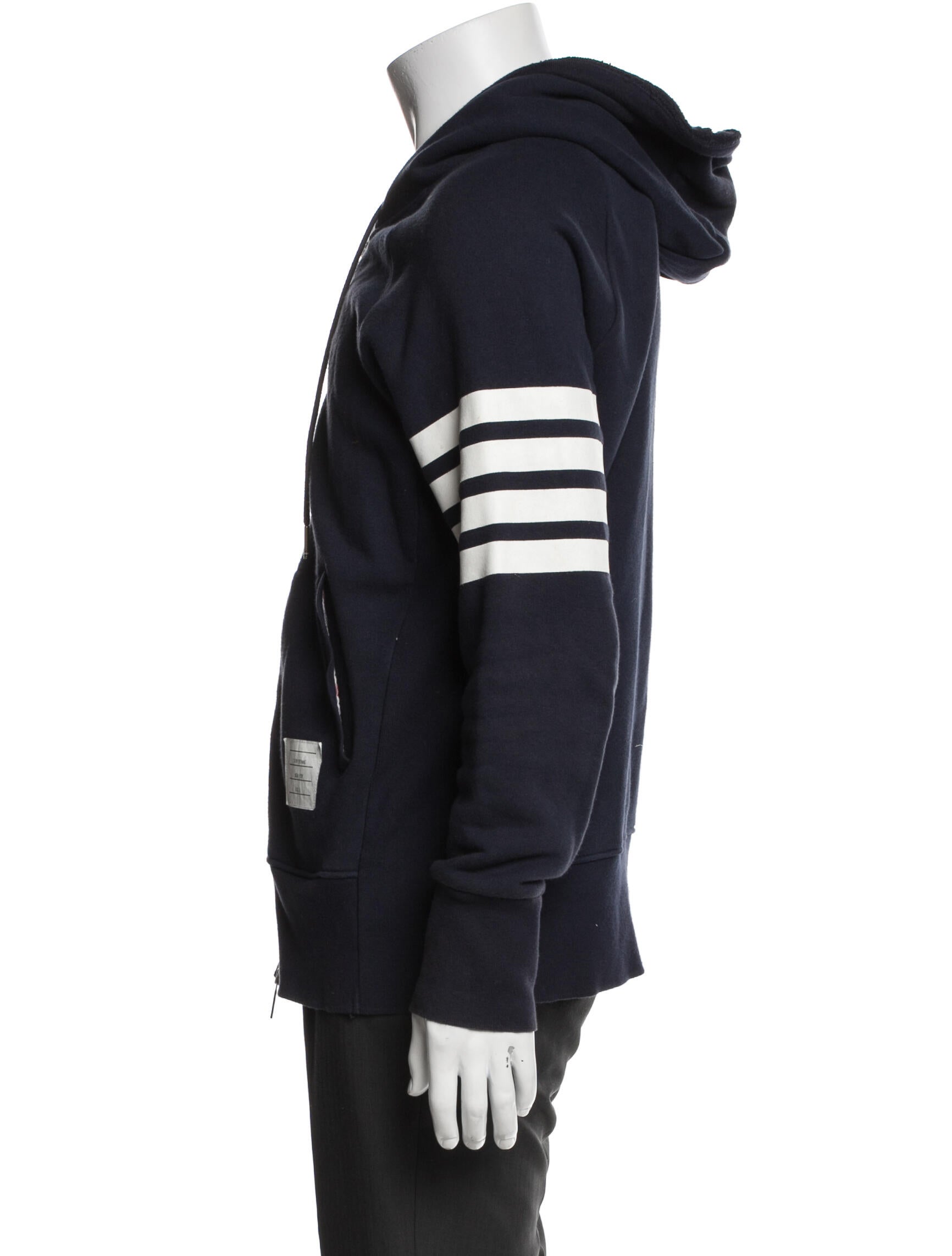 Thom Browne 4-Bar Striped Hoodie