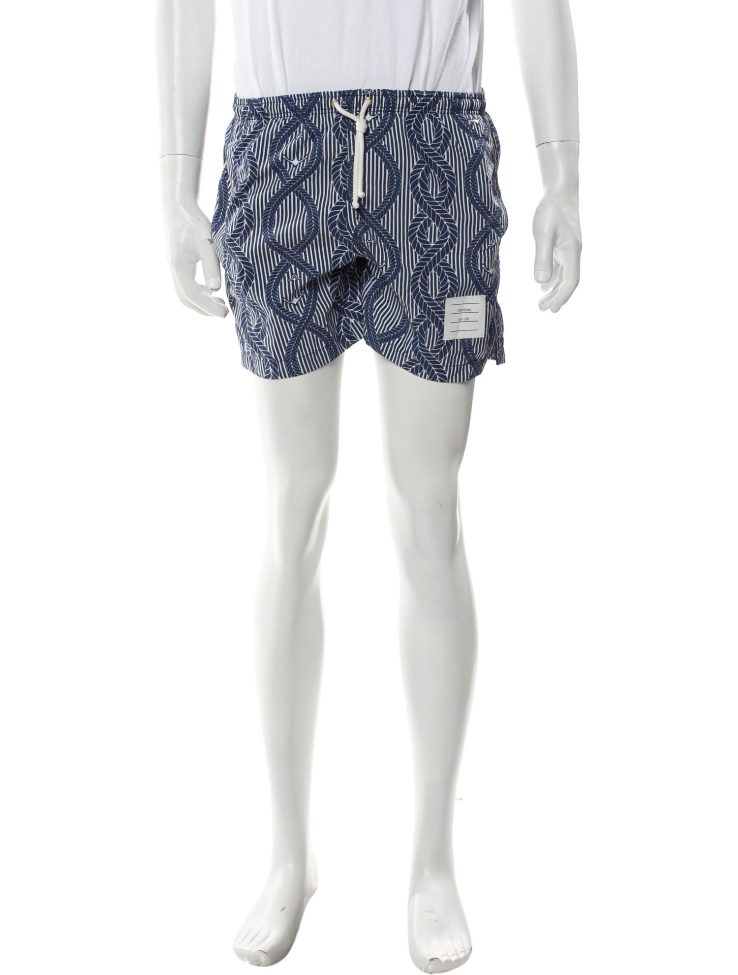 Thom Browne Graphic Print Swim Trunks